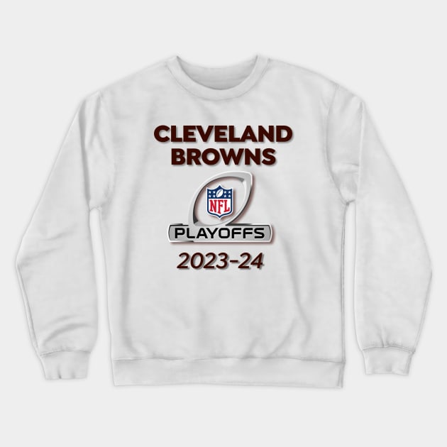 2023-24 Playoffs Browns Crewneck Sweatshirt by BradWard12